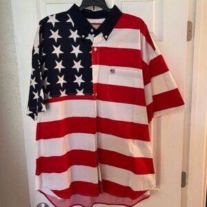 Men's Sun River Patriotic Shirt XL Regular Fit